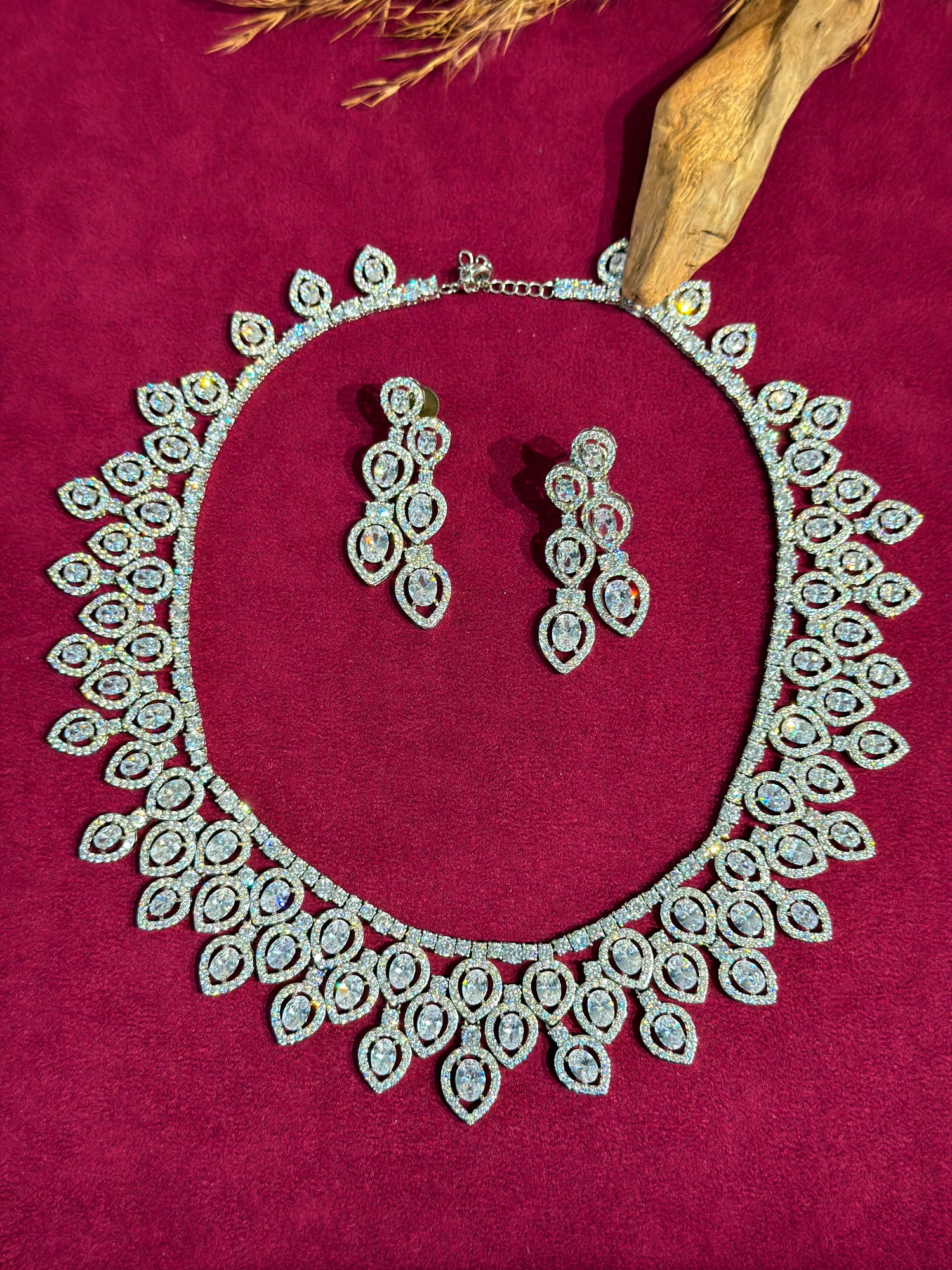 C.Z Diamond Necklace Set