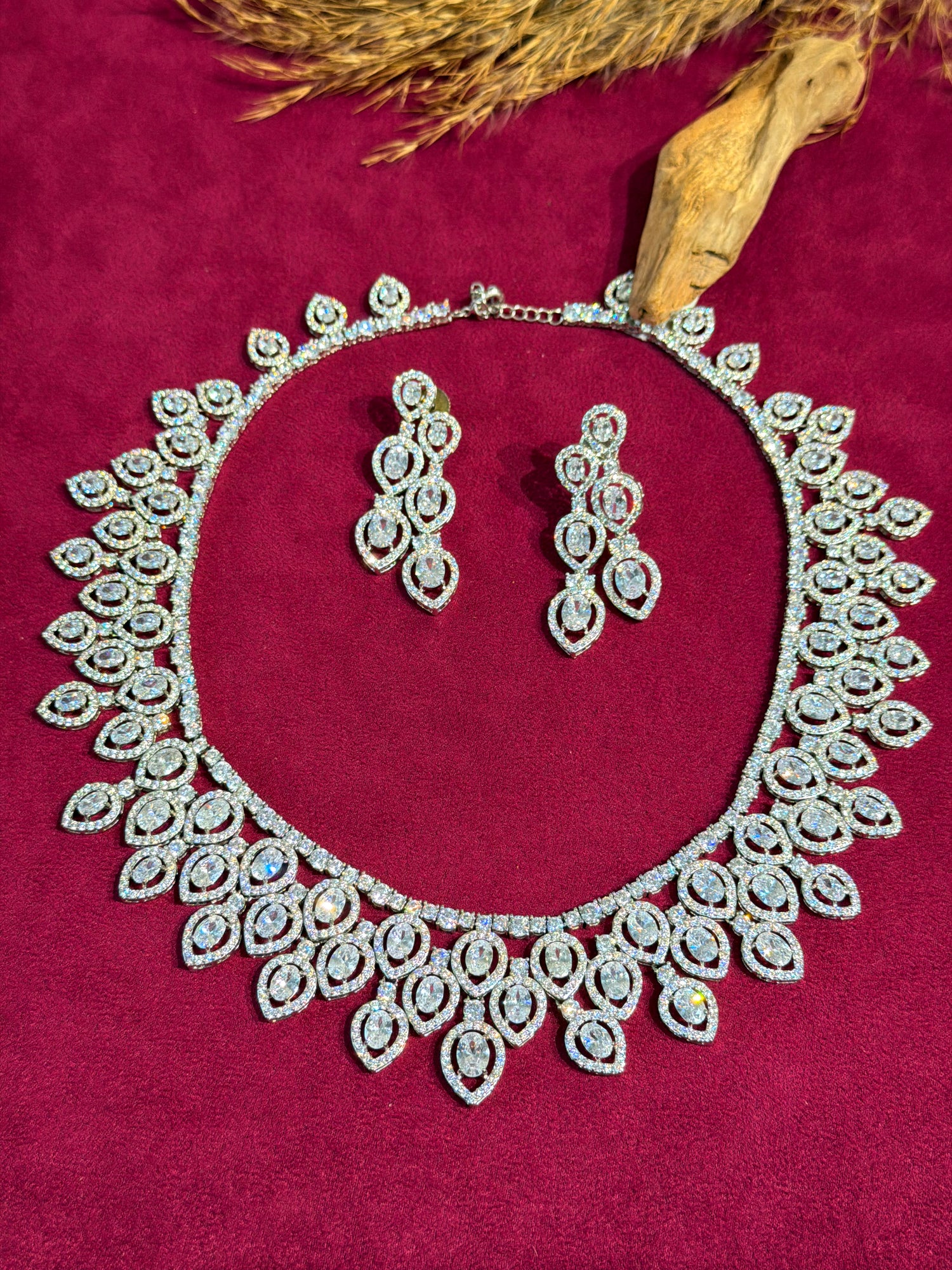 C.Z Diamond Necklace Set