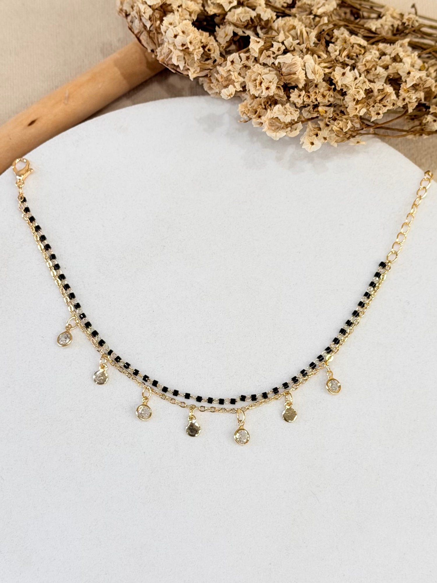 Circular Charm Mangalsutra Bracelet