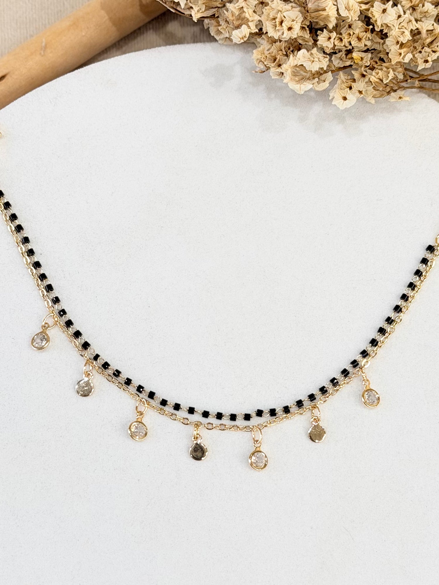 Circular Charm Mangalsutra Bracelet
