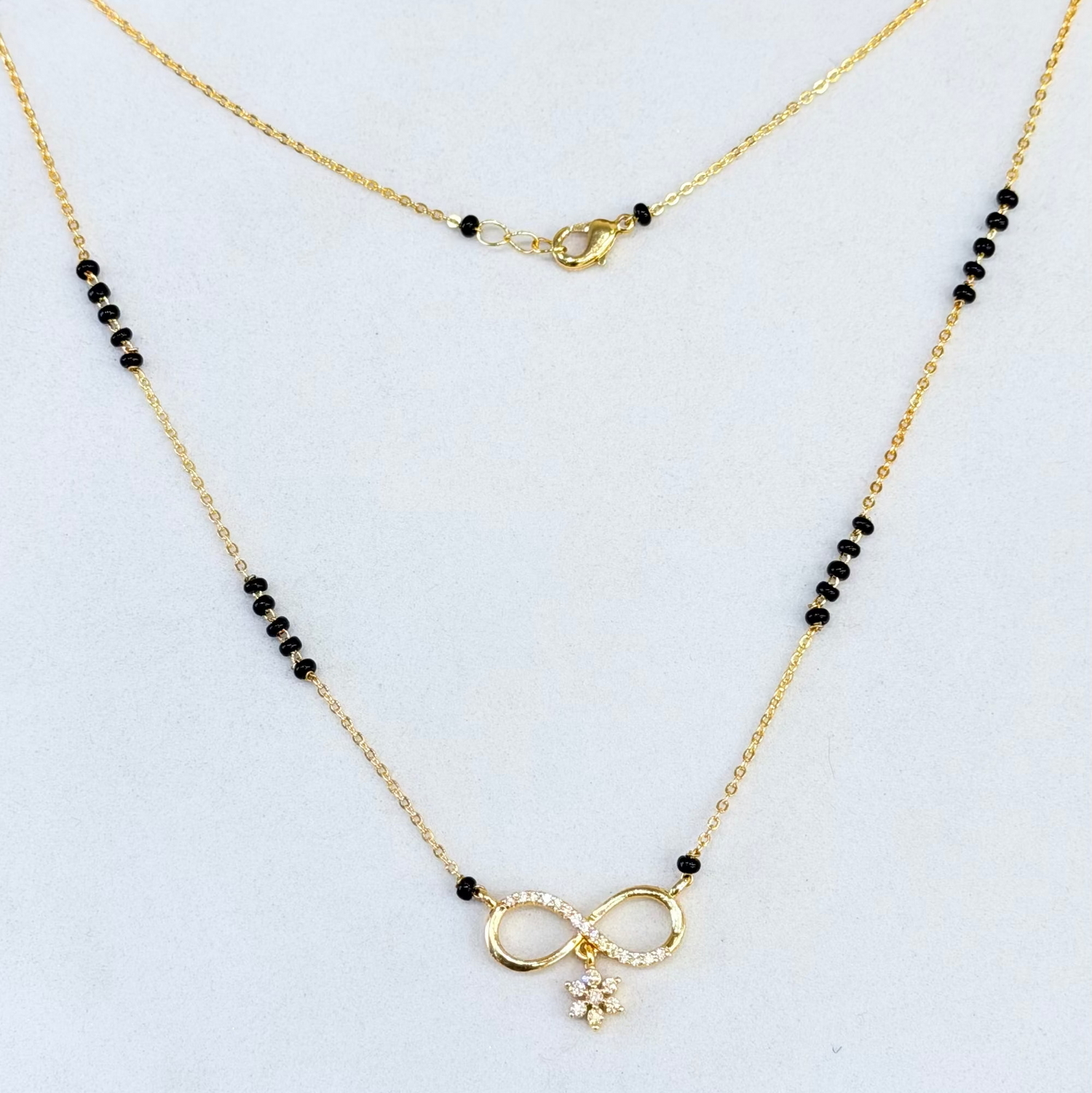 Infinity Charm Mangalsutra Necklace