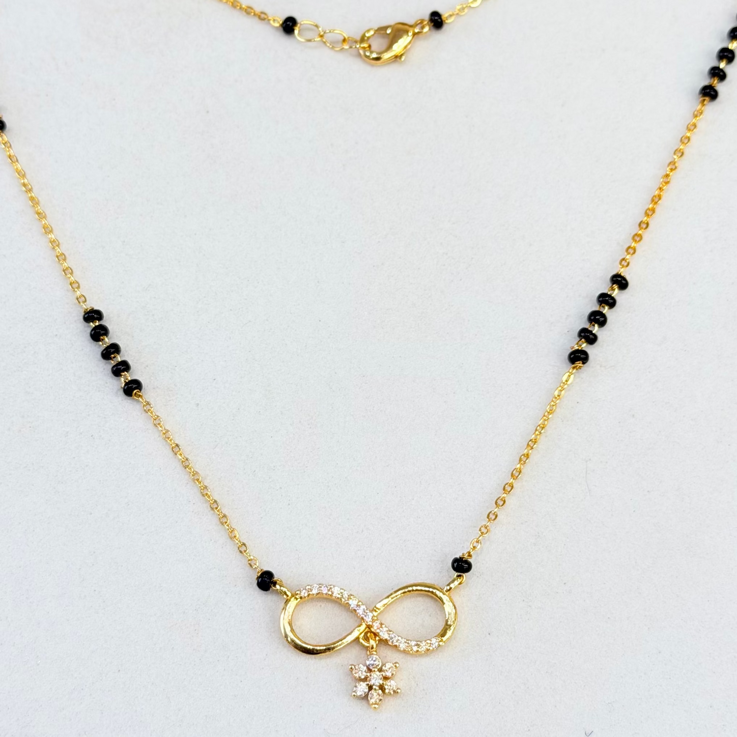 Infinity Charm Mangalsutra Necklace