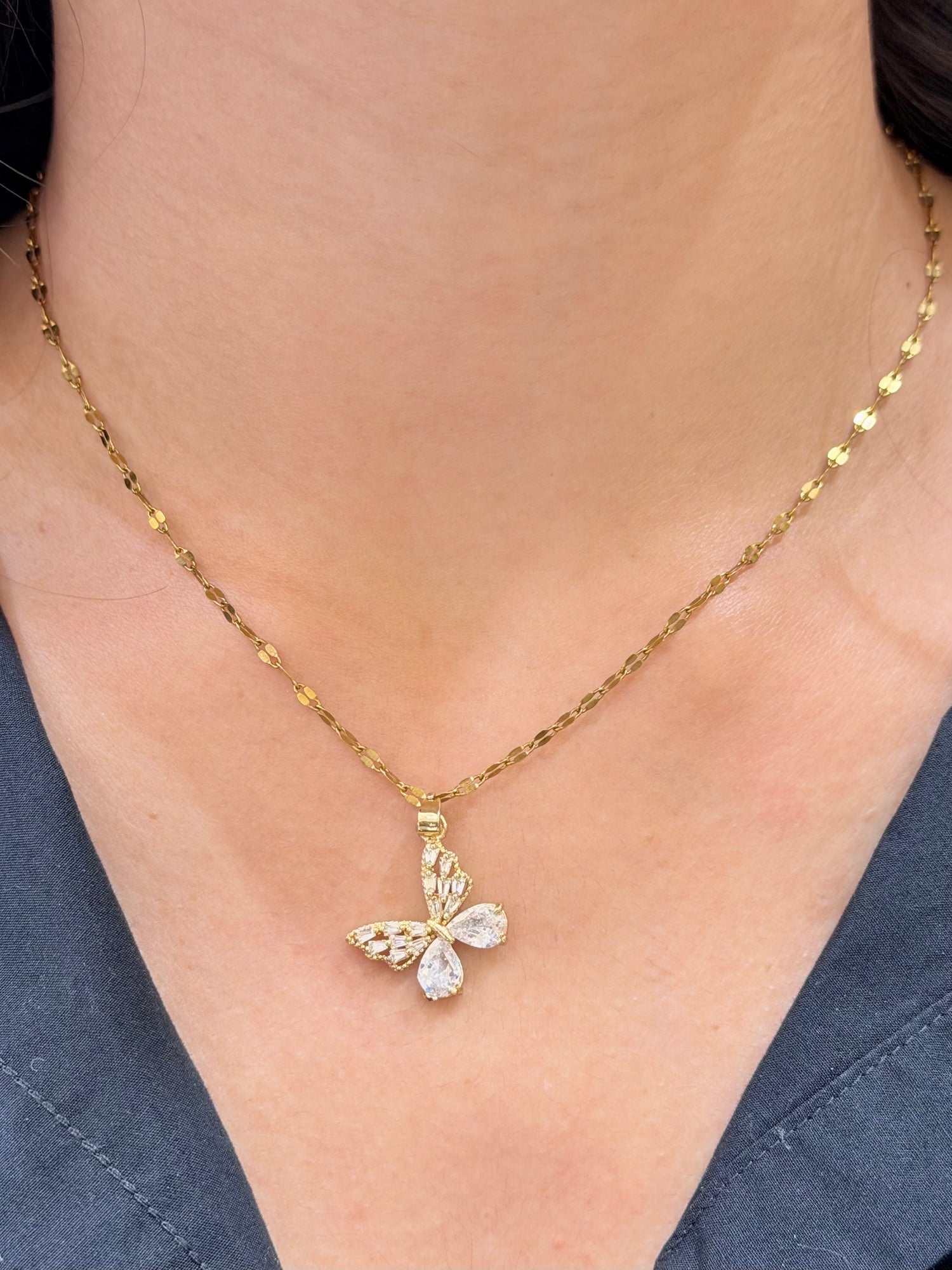 Butterfly Anti Tarnish Necklace