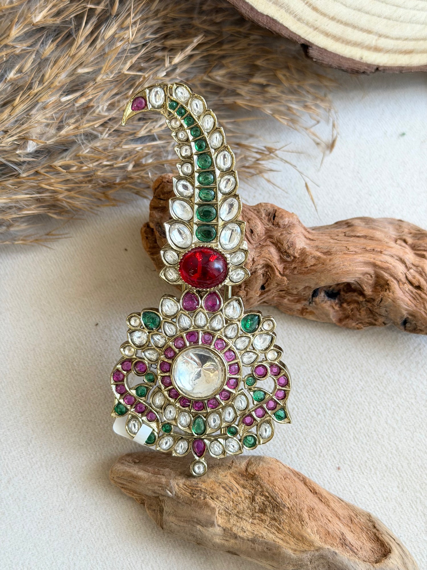 Multicolor Stone Groom Kalgi
