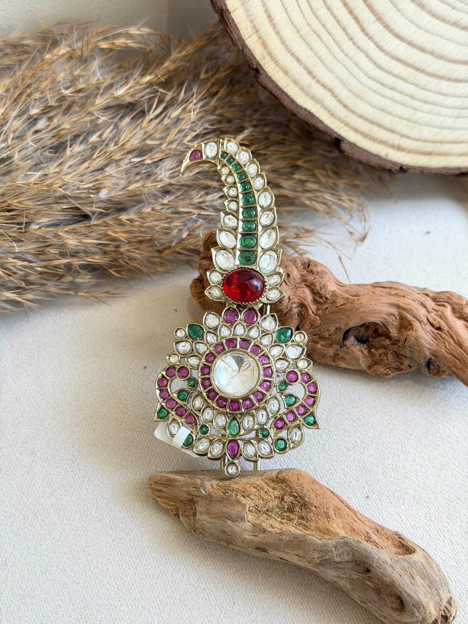 Multicolor Stone Groom Kalgi