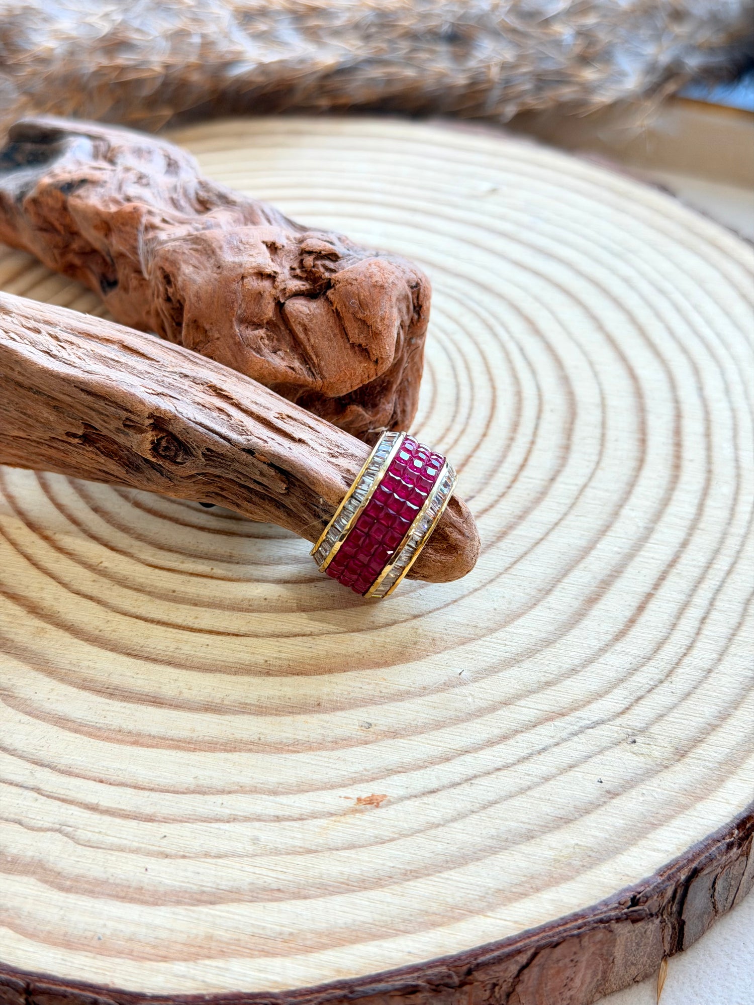 Gold Plated Diamond Ring
