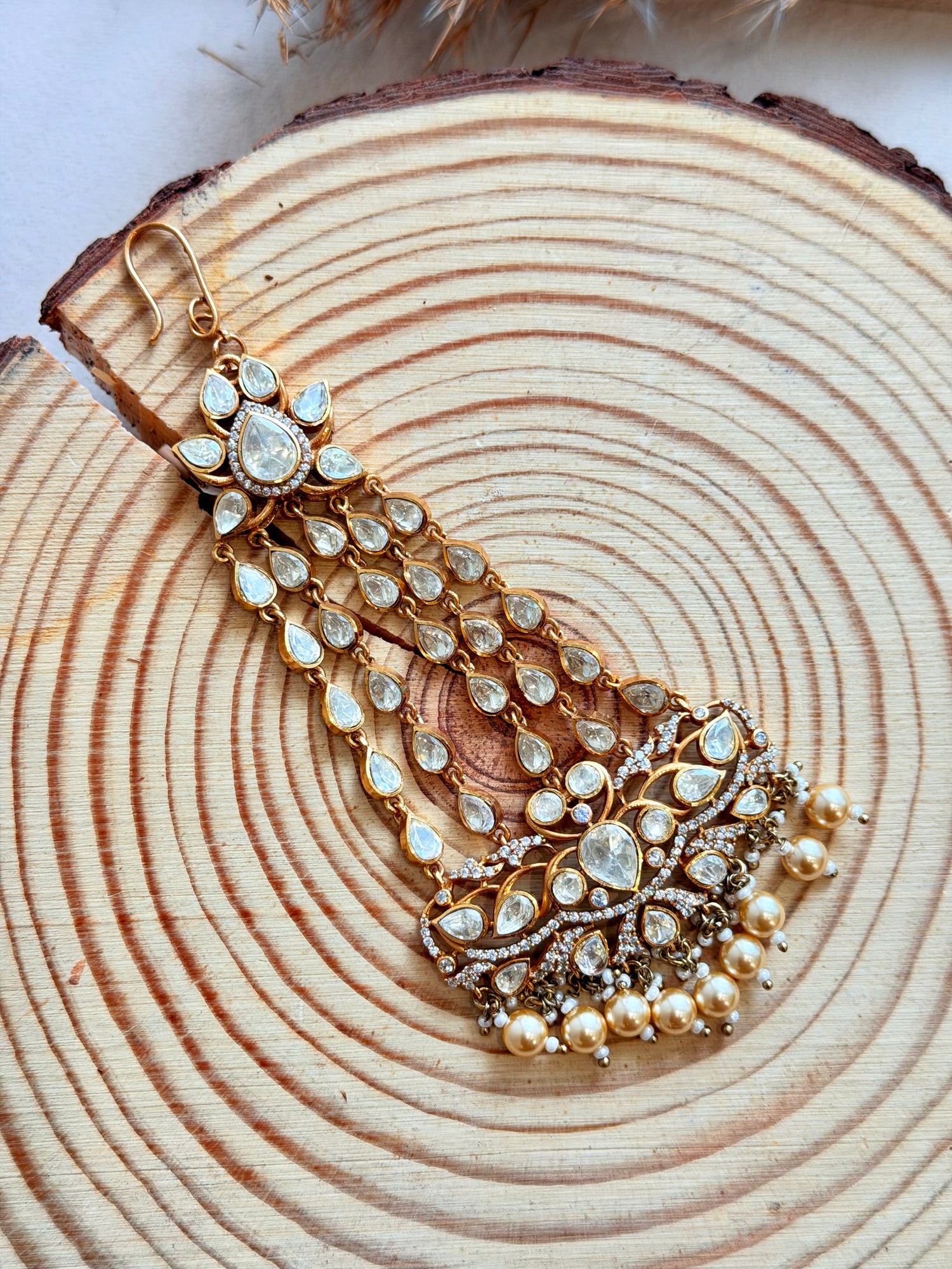 Moissanite Cascading Floral Passa