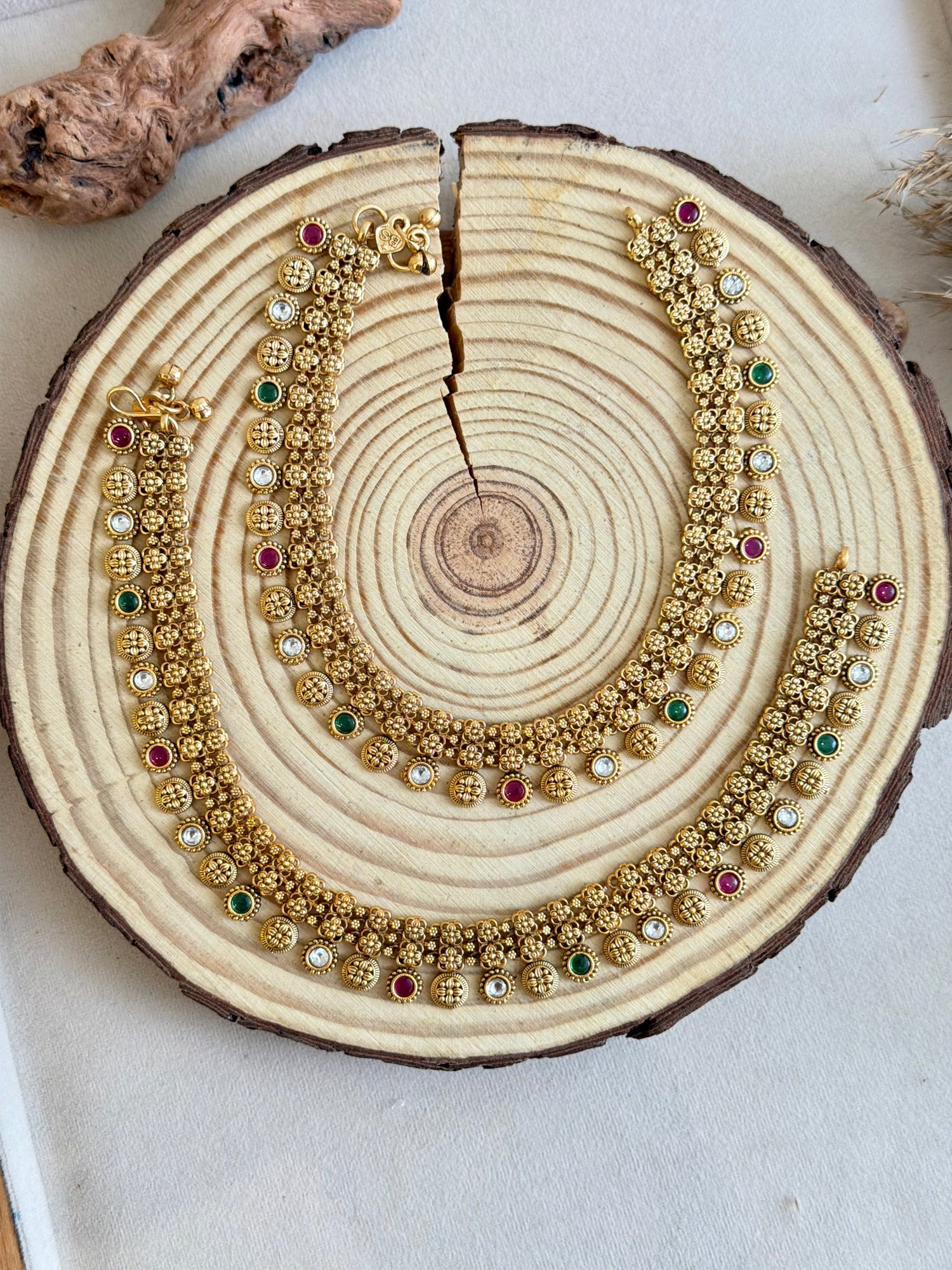 Antique Temple-Style Microgold Payal