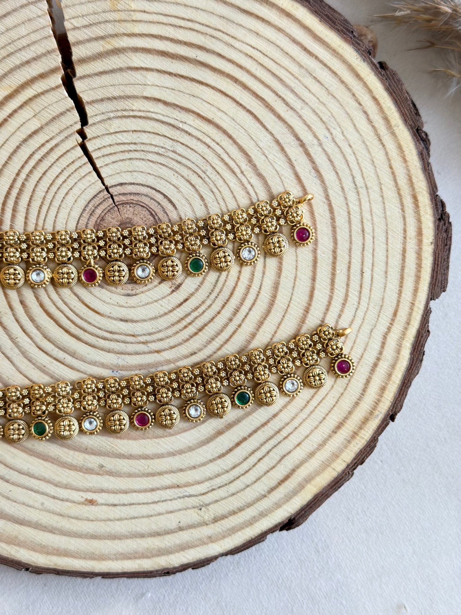 Antique Temple-Style Microgold Payal