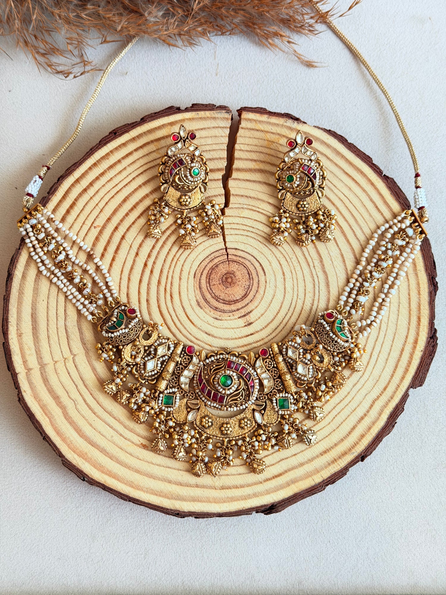 Antique Gold Necklace Set