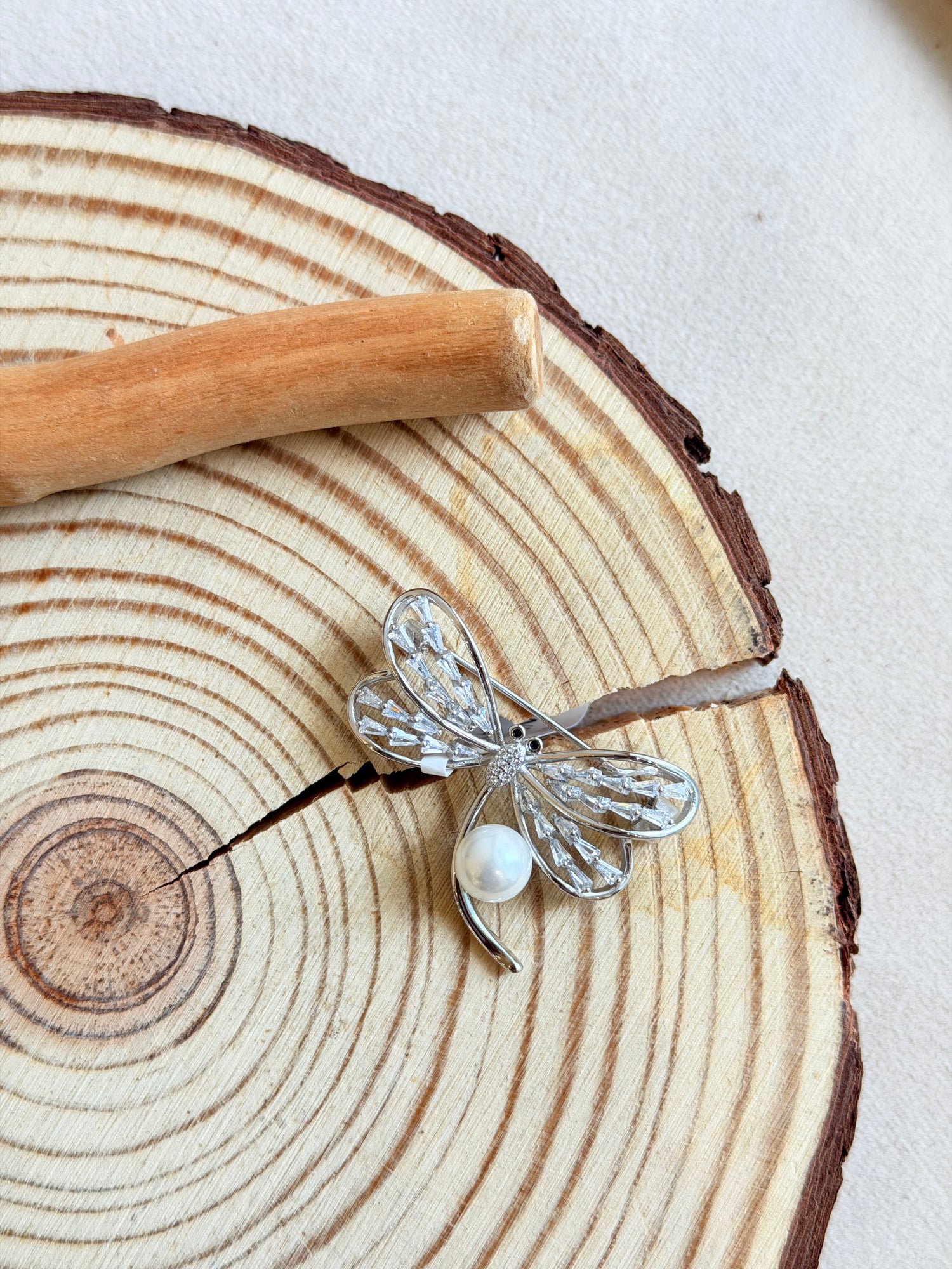 92.5 Sterling Silver Dragonfly Brooch