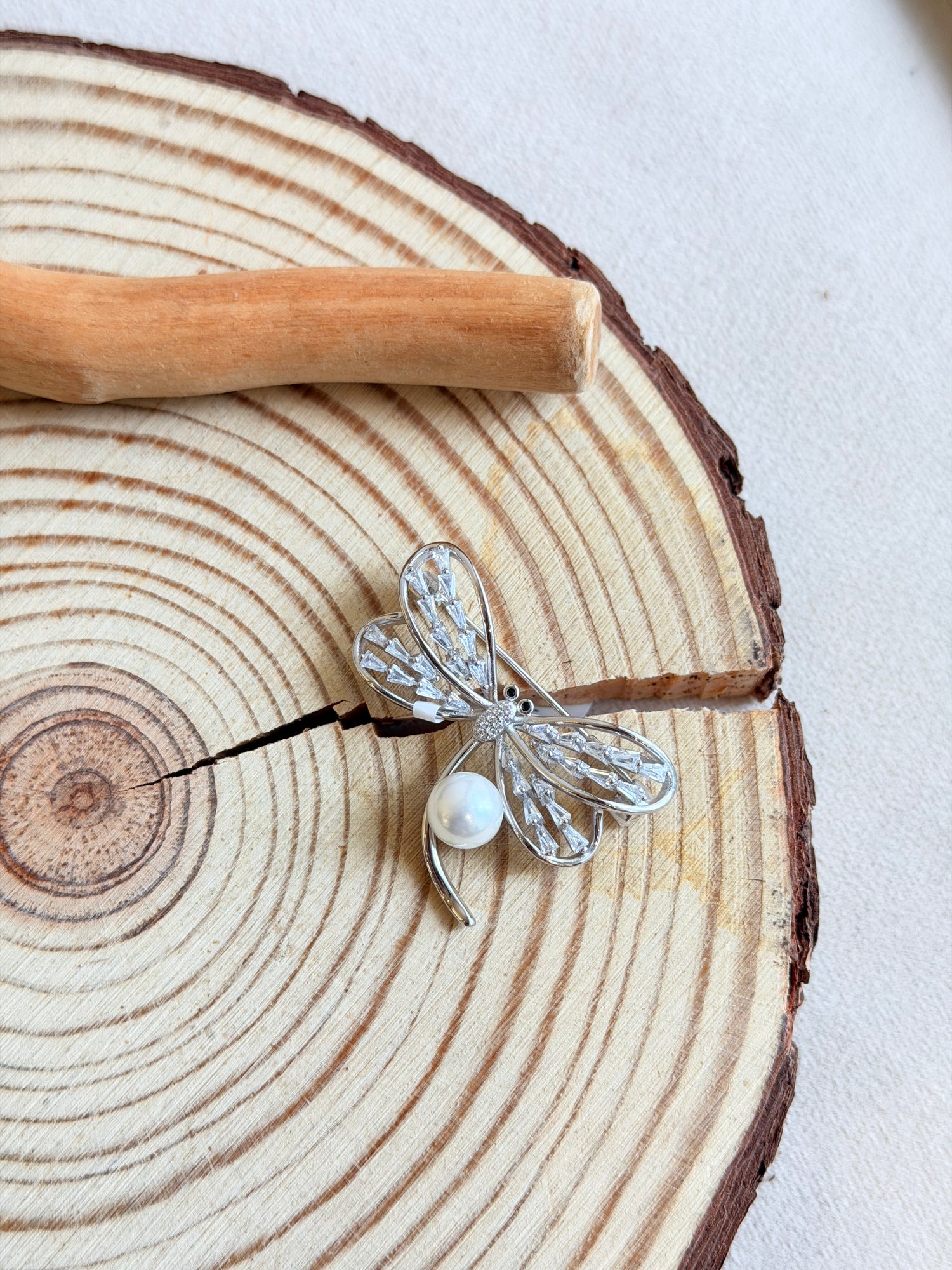 92.5 Sterling Silver Dragonfly Brooch