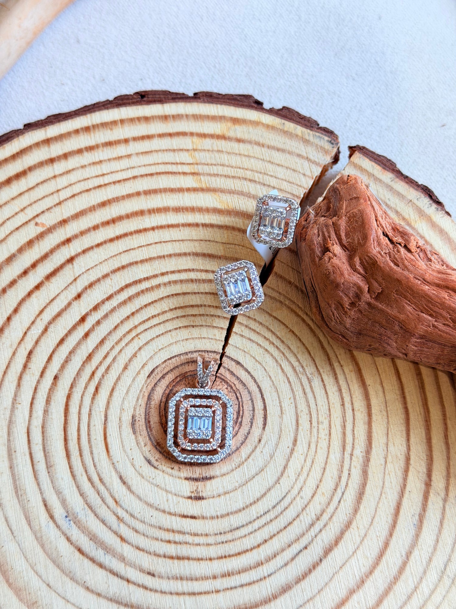 Sterling Silver CZ Diamond Pendant