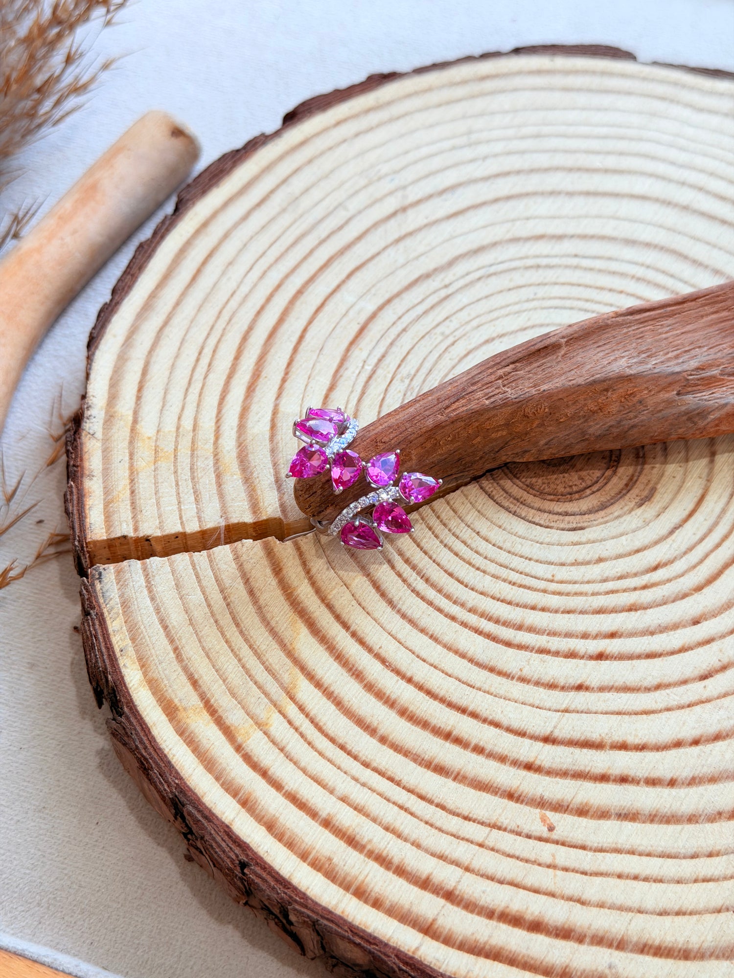 Sterling Silver Pink Ring